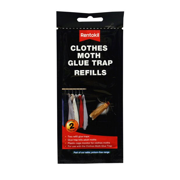 Rentokil Clothes Moth Glue Trap Refills Twin Pack